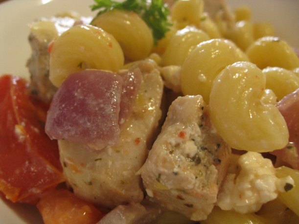 Greek chicken pasta
