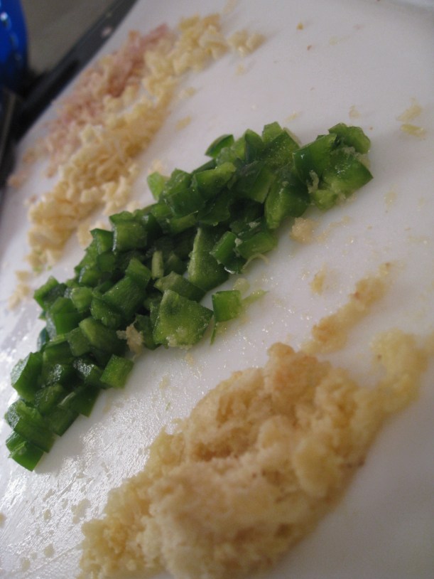 Chilis, lemon grass, ginger, garlic