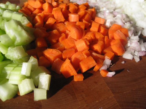 Veggies on Cutting Board