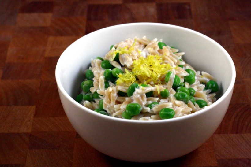 creamy lemon orzo