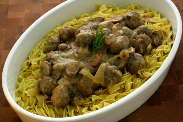 meatballs in creamy dill sauce