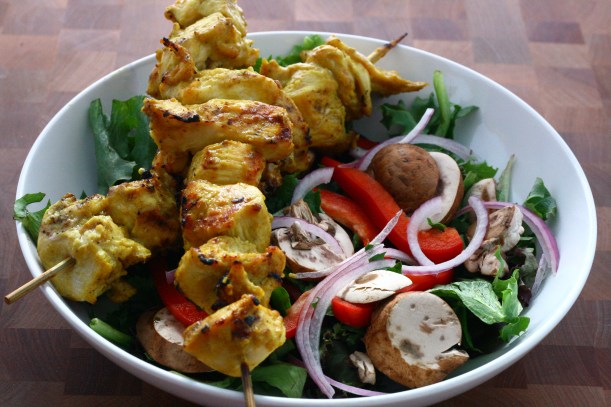 honey mustard chicken skewers | doughseedough.net