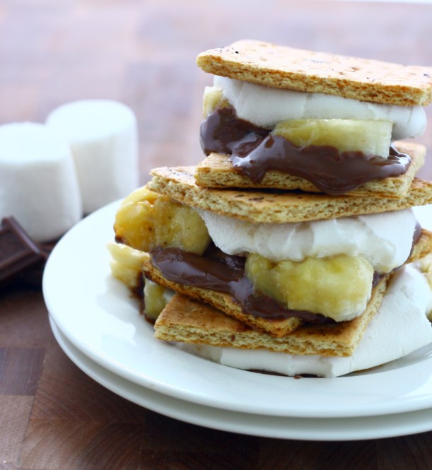 grilled banana s'mores | doughseedough.net