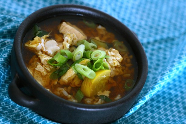 Easy Japanese Chicken Rice Soup | doughseedough.net