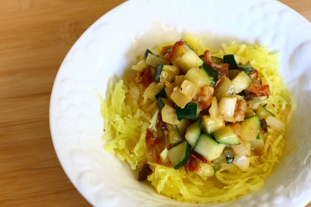 dairy free spaghetti squash carbonara | doughseedough.net