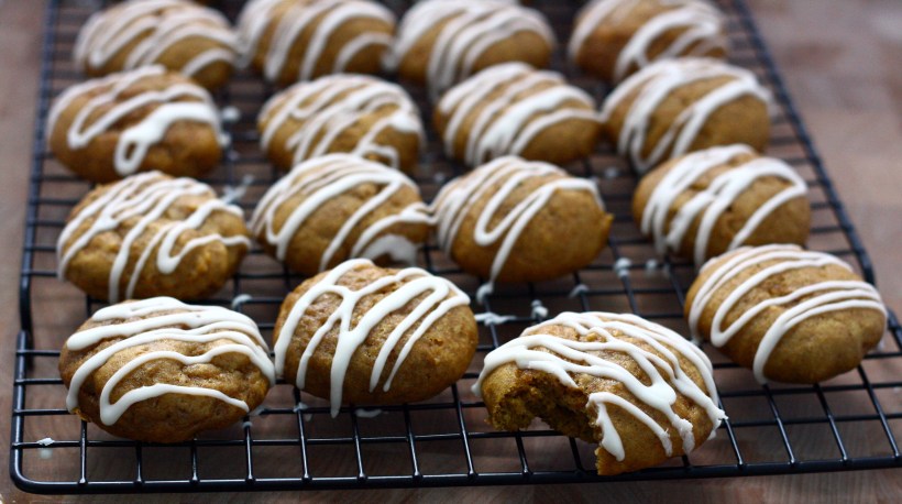 dairy-free iced pumpkin cookies | doughseedough.net