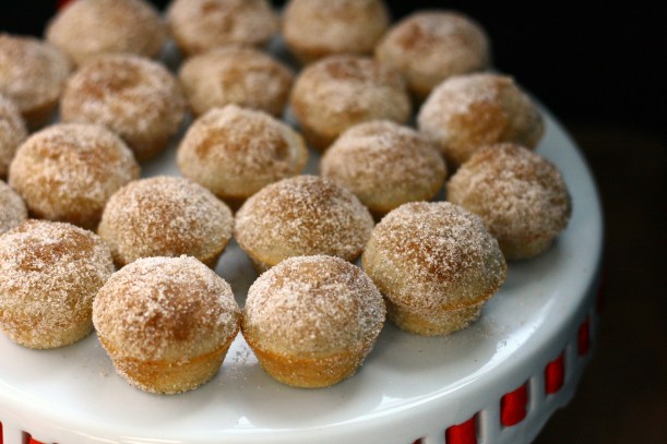 Mini Vegan Apple Cinnamon Doughnut Muffins | doughseedough.net