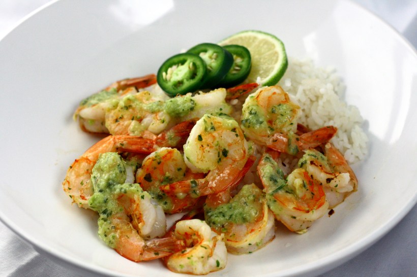 Spicy Coconut Shrimp with Rice | doughseedough.net