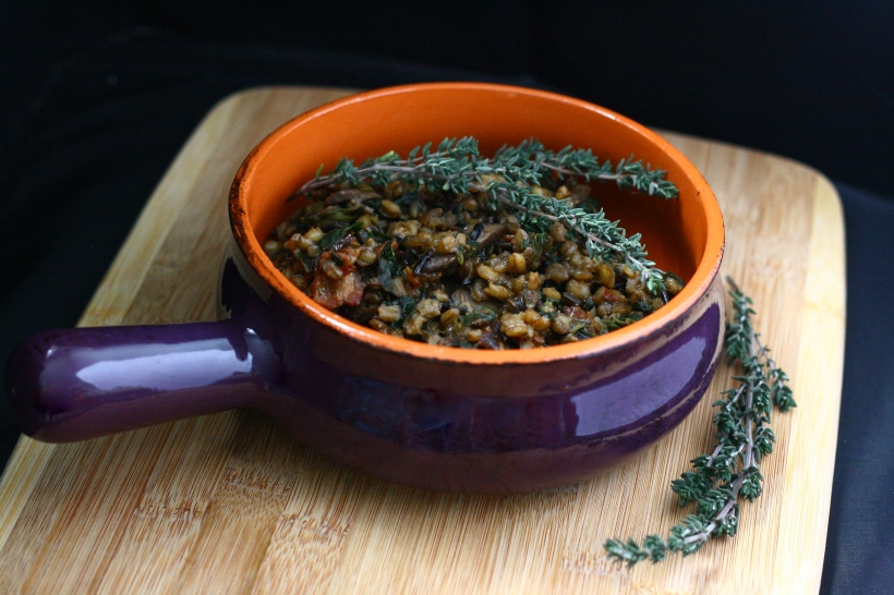 Mushroom Barley & Wild Rice Risotto | doughseedough.net