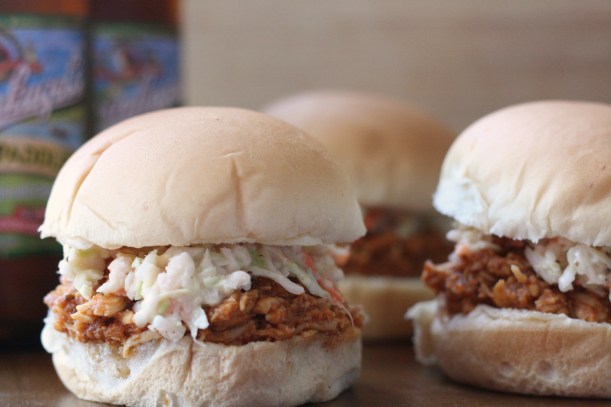 Beer Can Crockpot Chicken Sandwiches | doughseedough.net