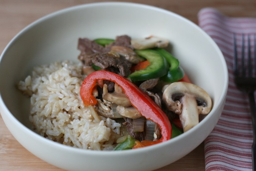 Easy Pepper Steak with Mushrooms | doughseedough.net