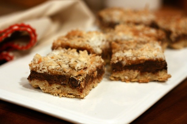 Chocolate Caramel Coconut Bars | doughseedough.net